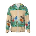 thumbnail image 1 of Balery Colorful Plants And Insects Sudadera ligera de manga larga con capucha y protección solar UPF 50+ para hombre y mujer, ideal para pesca y running-3X-Large, 1 of 7