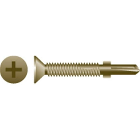 

0.25-20 x 3.25 in. Phillips Flat Head Reamer With Wings Screws W.A.R. Coated Box of 1 000