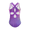 Sparkly Purple, variant on Oudiya Leotard for Girls Sleeveless Gymnastic Leotards Hollow Back Ballet Dance Unitards Bodysuit for 3-13Y