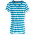 thumbnail image 1 of Aeropostale - Camiseta con estampado de bulldog para mujer, azul, talla mediana, 1 of 1