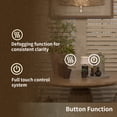 thumbnail image 5 of 28 in. W x 28 in. H Round Frameless LED Light Anti-Fog Wall Bathroom Vanity Mirror in Polished Crystal, 5 of 13