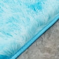 thumbnail image 1 of EIMELI Soft Area Rug Fluffy Rug Tie-dye Gradient Shaggy Rug For Bedroom Living Room Home Decor  Sky Blue 40*120CM, 1 of 7
