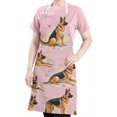 thumbnail image 5 of German Shepherd Apron-Garden Aprons for Women with Pockets-Cotton Linen Waterproof Kitchen Cooking Gardening Aprons Adjustable for Kitchen,Cooking,BBQ and Salon 33x27 Inch, 5 of 7