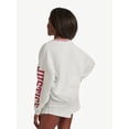 thumbnail image 2 of Justice Girls Varsity V-neck Sweatshirt, Sizes XS - XLP, 2 of 8