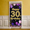 thumbnail image 6 of Glamorous Glittery Happy 30th Birthday Banner with Balloons and Confetti Background Party Decoration Photography Props Birthday Party Decor, 6 of 7