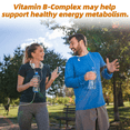 thumbnail image 6 of Vitamin B Complex Capsules, Rich in Vitamin B1, B2, B3, B6, Biotin (B7), Folic Acid (B9), B12 Dietary Supplement- 120 Capsules, 6 of 7