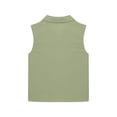 thumbnail image 5 of Gubotare Girls Athletic Tank Tops Girl's Sleeveless Tank Top – Stretch Undershirts Cami Camisole, UV Protective Fabric Size 13-14 (Green,13-14 Years), 5 of 6