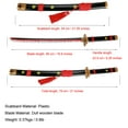 thumbnail image 3 of Elervino 31 inches Bamboo Wooden Sword Black Yama Enma, 3 of 6