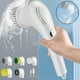 thumbnail image 2 of Fregadora eléctrica giratoria, limpiadora de baño versátil con motor potente y cabezales de cepillo reemplazables para bañera, piso, lechada y más (6 cabezales de cepillo), 2 of 5