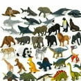 thumbnail image 2 of Animal Model Plastic Figures Jungle Wild/Ocean/Zoo Animal Ki Playset A2N9, 2 of 9