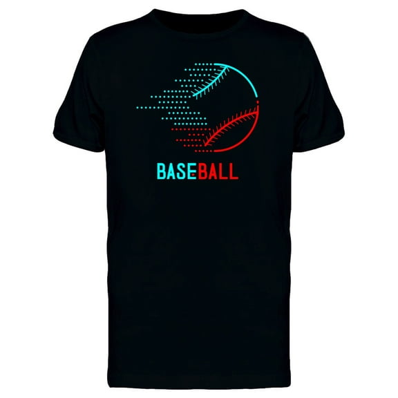 Whizzing Baseball Colorful Sports Tee Men's -Image by Shutterstock