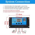 thumbnail image 2 of 10W Flexible Solar Panel Solar Cells for Car RV Boat Home Roof Van Camping Solar Battery, 30A Solar Controller Module, 2 of 8