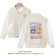 thumbnail image 1 of Sanrio Hello Kitty Cinnamoroll Jacket Kuromi Overcoat Woman Jacket Spring Autumn Kids Loose Sports Baseball Uniform Clothes Gift, 1 of 7