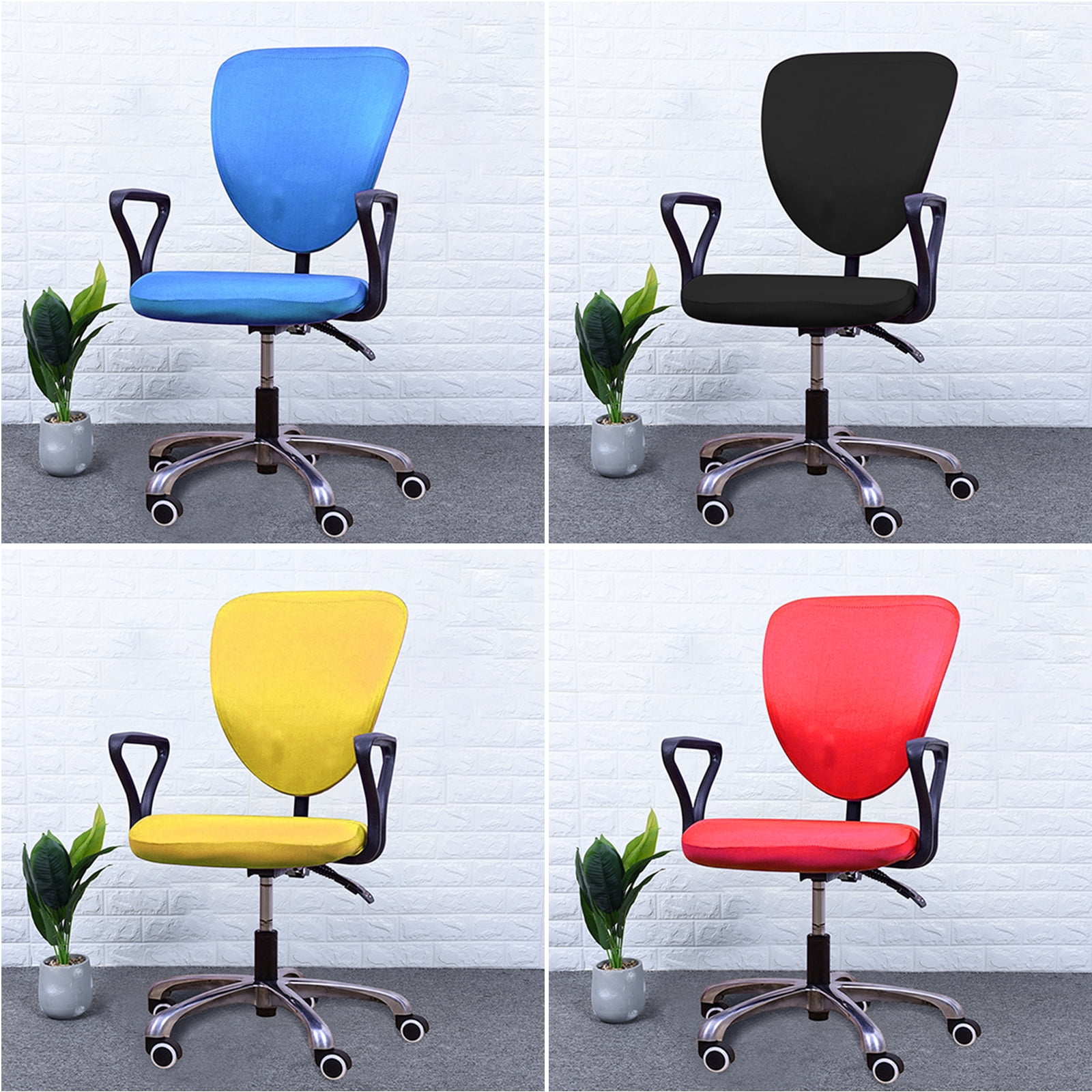 Protective /& Stretchable Cloth Polyester Universal Chair Slipovers for Computer Racing Gaming Chair Black Jinzio Gaming Chair Cover and Armset Cover