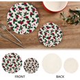 thumbnail image 4 of FREEAMG Christmas Branches Pot Holder Trivets Set of 2, Heat Resistant Cotton Rope Round Trivets for Hot Dishes, Bowl,Teapot, Hot Pot and Pans, 4 of 7