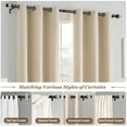 thumbnail image 3 of KAMANINA 7/8" Adjustable Single Curtain Rod with Translucent Finial, 28 - 48", Black, 3 of 7