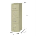 thumbnail image 6 of Pemberly Row 25" Deep 4 Drawer Letter File Cabinet in Putty, Fully Assembled, 6 of 7