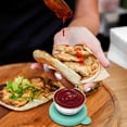 thumbnail image 2 of Wovilon Stainless Steel Silicone Cover Dressing Cup Tomato Dressing Seasoning Container Silicone Cover, 2 of 4