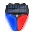 thumbnail image 4 of Luces de advertencia estroboscópicas solares con alarma Modos de trabajo al aire libre Sensor de movimiento de energía solar Luz de alarma Luz de sirena de seguridad a prueba de agua para cerca P, 4 of 5