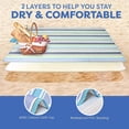 thumbnail image 3 of Beach Blanket Waterproof Sandproof,Picnic Blankets Extra Large Waterproof Oxford Camping Beach Blanket Outdoor Foldable Lightweight Waterproof Mat(Yellow 57*32in)from ANMUYUM, 3 of 9