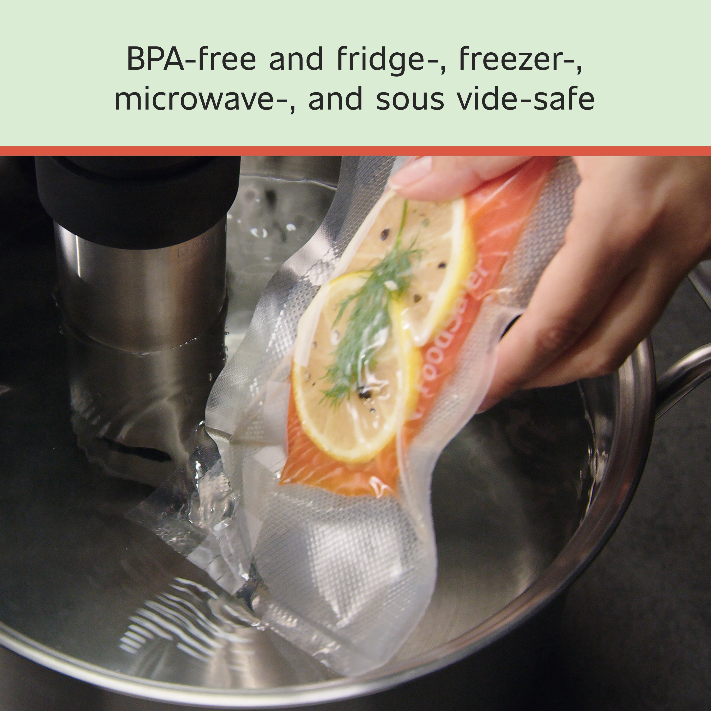 Kitcheniva Vacuum Sealer Bags Food Saver 8 x20, 1 Roll, 8x 20 - Fry's  Food Stores