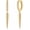 Gold, variant on Women Earrings Gold Huggie Hoop Dangle Drop 14K Gold Plated Small Simple Hypoallergenic Everyday Jewelry