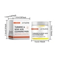 thumbnail image 3 of Fiudx Discos de Cúrcuma, Discos de Limpieza Facial Suaves, Discos de Belleza con Ingredientes Naturales, Limpieza Facial Diaria, Uso En Piel Grasa y Seca, Textura Suave y Cómoda, 3 of 7