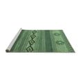 thumbnail image 2 of Ahgly Company Machine Washable Indoor Rectangle Abstract Turquoise Blue Modern Area Rugs, 2' x 5', 2 of 4