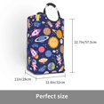 thumbnail image 3 of XMXT Collapsible Laundry Basket Hamper, Childhood Cartoon Universe Large Laundry Bag Clothes Hamper with Aluminum Handle, 50L, 3 of 7