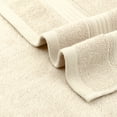 thumbnail image 4 of REGALWOVEN Solid Striped Hand Towel Set 13" x 29" Cotton Soft Absorbent Towels for Bath, Hotel, Spa Beige 2-Piece, 4 of 5