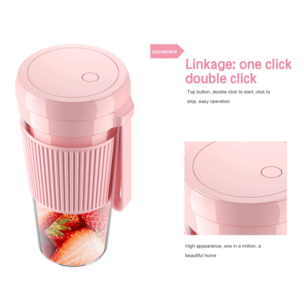 Blender for Shakes and Smoothies USB Rechargeable Cordless Mini Mixer 280ML  