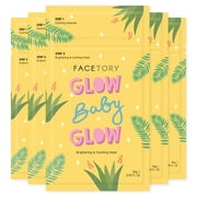 FaceTory Glow Baby Glow 2-Step Radiance Boosting Sheet Mask - Pack of 5