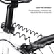 thumbnail image 2 of Naiovety Candado de combinación de código de 4 dígitos Candado de contraseña de bicicleta reiniciable Candado de cable de seguridad ligero negro con Ciclismo Negro No.01 Naiovety OD009609-01, 2 of 6