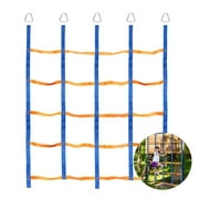 WHDZ Climbing Net for Kids Outdoor,Portable Cargo Net Rope Ladder Monkey  Bars for Line,Jungle Gyms,Swing Set,Warrior Style Obstacle Courses for