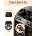 thumbnail image 2 of Fundas para pomos de estufa BBSecure, 5 unidades, resistentes al calor, color negro, 2 of 8