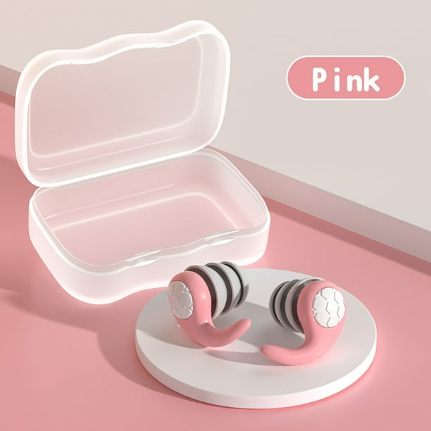 Tapones para los oídos con reducción de ruido de gel de sílice, filtro de ruido, ideales para dormir, nadar y resistir el agua. Tapones silenciosos de tres capas con reducción de ruido.