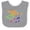 Heather and White, variant on Inktastic Music Notes Musical Boys or Girls Baby Bib