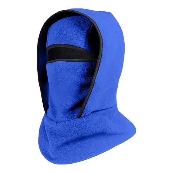 Winter Hats for Men&Women Wind‑proof Fleece Integrated Hat‑scarf Fashionable Hats Soft Blue