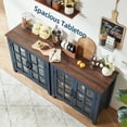 thumbnail image 3 of Joaxswe Buffet Storage Cabinet with Shelves & Doors, 31.5" Kitchen Cabinet with Adjustable Shelves, Blue, 3 of 6