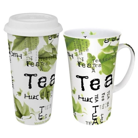 Konitz Tea Collage Mega Coffee To Stay/Go Mugs 2 Piece Set