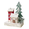 thumbnail image 1 of Casita navideña en un pequeño pueblo nevado, decoración de escritorio, ideal para regalar. Estilo C, 1 of 9