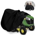 thumbnail image 2 of Lawn Mower Cover -Tractor Cover Fits Decks up to 54" Storage Cover Heavy Duty 210D Polyester Oxford-Black-S(170*61*117CM), 2 of 4