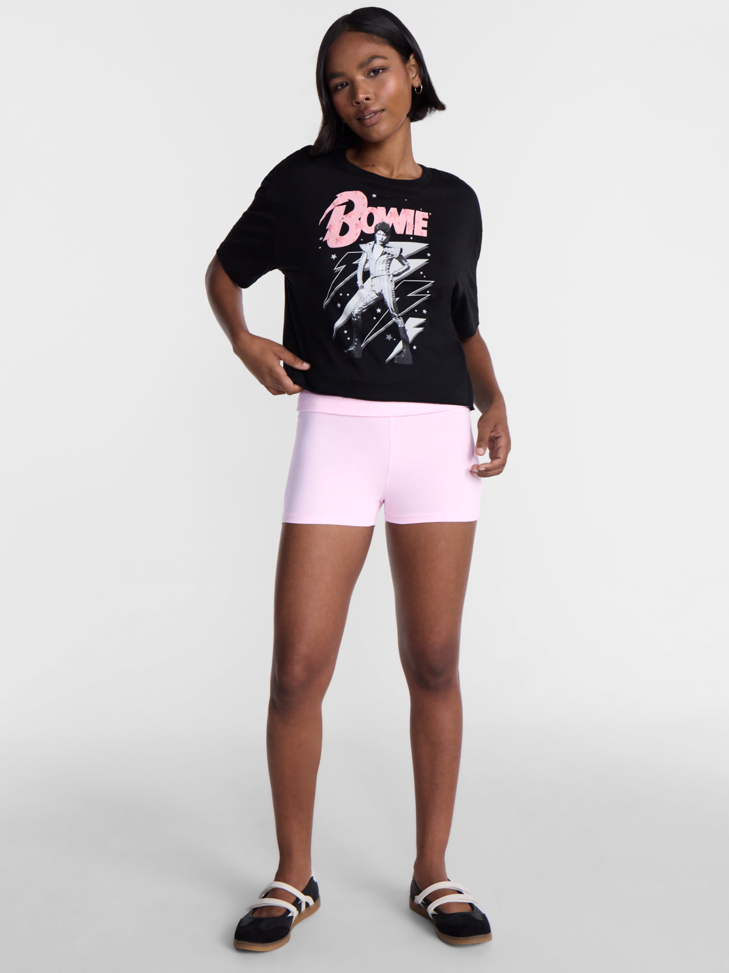 No Boundaries Foldover Shorts, 2'' Inseam, Women's XXS-XXL