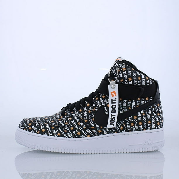 nike air force 1 just do it black high top