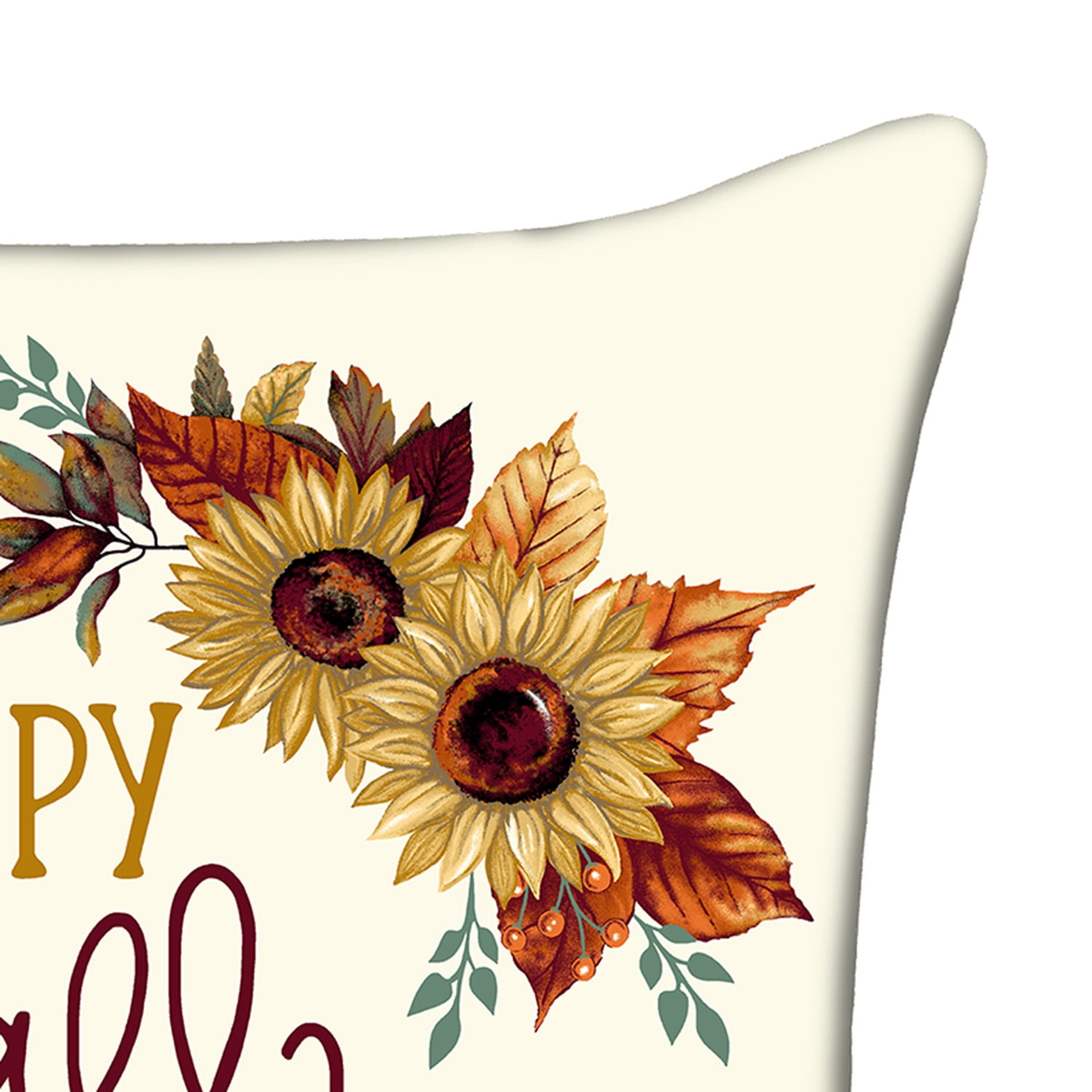 Mainstays 16" x 16" Reversible Happy Fall Ya'll Decorative Outdoor Throw Pillow, Multi, 1 Count