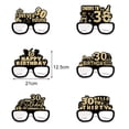 thumbnail image 6 of comerut 24 Pcs Paper Glasses Birthday Party Eyeglasses Decoration 18 21 30 40 50 60 70th Birthday Celebration Photo Prop Unisex Glasses, 6 of 7