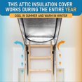 thumbnail image 5 of Attic Stairs Insulation Cover with Zipper Insulator Bag, 5 of 5