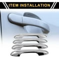 thumbnail image 2 of 4pcs Exterior Door Handle Cover Car Door Handle Protector for Toyota Tacoma 2016-2023 Car Door Handle Protector without Keypad ABS Chrome Silver Tone, 2 of 5