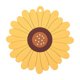 thumbnail image 4 of Posavasos de silicona con diseño de girasol, paquete de 2, posavasos de goma suave con diseño floral, protegen los muebles de marcas de agua o daños, posavasos antideslizantes (4", amarillo), 4 of 4