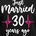 thumbnail image 3 of CafePress - 30Th 30 Year Wedding Anniversary Gift Couples Husb Women's V Neck T Shirt - Women's V-Neck Dark T-Shirt, 3 of 4